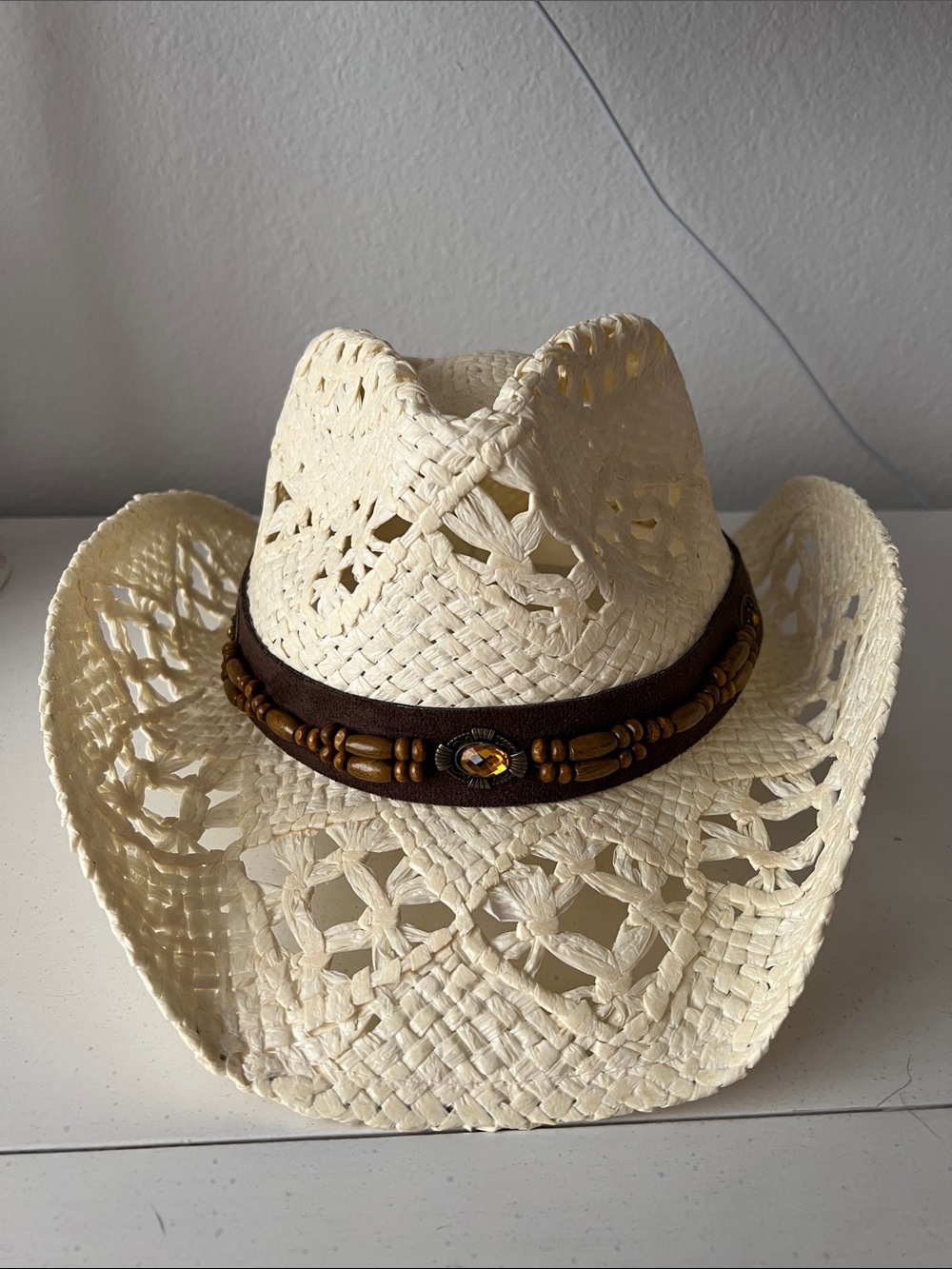 NWT - Straw Western Cowboy Hat